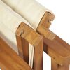 vidaXL Chaises de metteur en sc&egrave;ne pliantes lot de 2 Bois teck massif