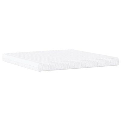 vidaXL Lit avec matelas marron foncé 200x200 cm tissu