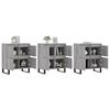 vidaXL Buffets 3 pcs Sonoma gris Bois d'ing&eacute;nierie