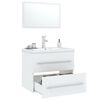 vidaXL Ensemble de meubles de salle de bain 3 pcs Blanc