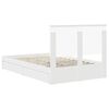 vidaXL Lit de Rangement Blanc 120 x 200 cm Bois d'ing&eacute;nierie