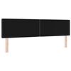 vidaXL T&ecirc;te de lit avec t&ecirc;te de lit Gris fonc&eacute; 180 cm Cuir synth&eacute;tique
