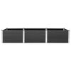 vidaXL Lit sur&eacute;lev&eacute; de jardin Gris 300x100x54 cm WPC