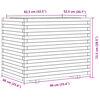 vidaXL Jardini&egrave;re 90x60x72,5 cm bois de pin massif