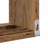 vidaXL &Eacute;tag&egrave;res d'angle murales 2 pcs vieux bois 40x40x49,5 cm