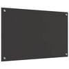 vidaXL Protection de cuisine Gris fonc&eacute; 80 x 50 x 0,6 cm verre tremp&eacute;