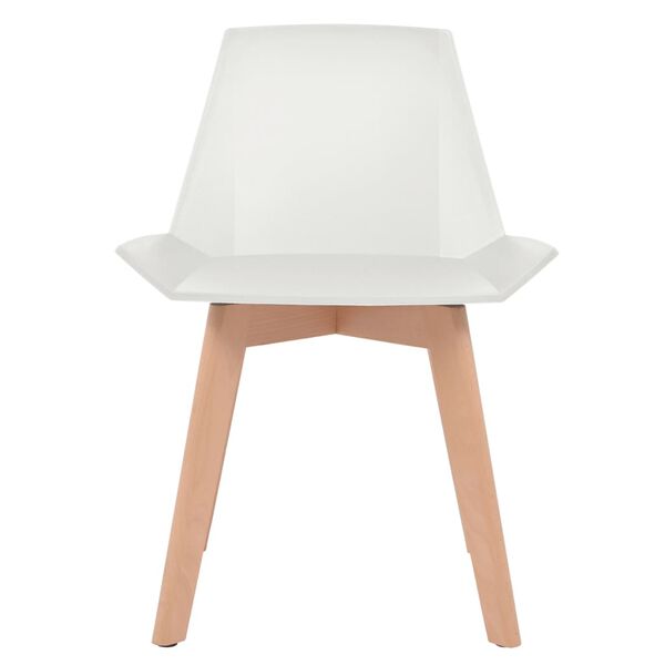 vidaXL Chaises &agrave; manger lot de 4 Blanc Plastique