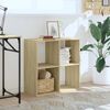 vidaXL Biblioth&egrave;que ch&ecirc;ne sonoma 68,5x32x68,5 cm bois d'ing&eacute;nierie