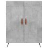 vidaXL Buffet haut Gris b&eacute;ton 69,5x34x180 cm Bois d'ing&eacute;nierie