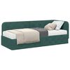 vidaXL Cadre de lit d'angle Vert fonc&eacute; 80 x 200 cm Velours