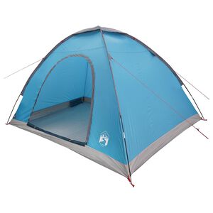 vidaXL Tente de camping 4 personne Bleu