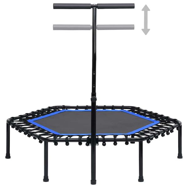vidaXL Trampoline de fitness avec poign&eacute;e 122 cm
