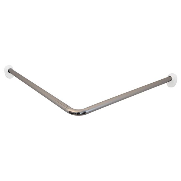 RIDDER Tringle de rideau de douche d'angle Chrome 80x80x2,5 cm