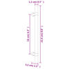 vidaXL Poign&eacute;es d'armoire 20 pcs argent&eacute; 160 mm acier inoxydable