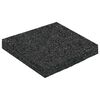 vidaXL Tapis de patio en granulat de caoutchouc Noir 9 x 9 x 1 cm