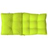 vidaXL Coussins de chaise &agrave; dossier bas lot de 2 vert vif