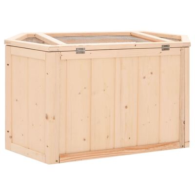 vidaXL Cage à hamster 80x40x43 cm bois massif de sapin