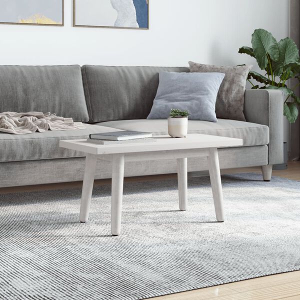 vidaXL Dessus de table blanc 80x40x2,5 cm bois de pin massif