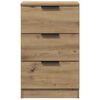 vidaXL Tables de chevet 2 pcs ch&ecirc;ne artisanal bois d'ing&eacute;nierie