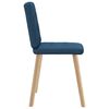 vidaXL Chaises &agrave; manger lot de 6 bleu tissu