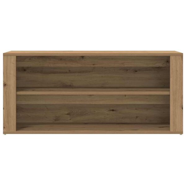 vidaXL Banc &agrave; chaussures ch&ecirc;ne artisanal 100x35x45cm bois d'ing&eacute;nierie