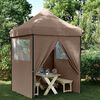 vidaXL Tente de f&ecirc;te Marron 200 x 200 x 306 cm Tissu Oxford