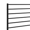 vidaXL T&ecirc;te de lit m&eacute;tal noir 200 cm