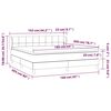 vidaXL Sommier &agrave; lattes de lit avec matelas Gris clair 160x200cm Tissu