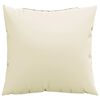 vidaXL Coussins de canap&eacute; lot de 4 cr&egrave;me 40x40 cm tissu