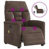 vidaXL Fauteuil inclinable de massage &eacute;lectrique marron