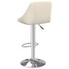vidaXL Tabouret de bar Crème Velours