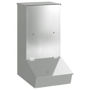 vidaXL Distributeur de porcs Argent 55 x 38 x 76 cm 20 kg