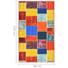 vidaXL Tapis de couloir Multicolore 80x150 cm