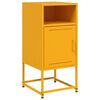 vidaXL Tables de chevet 2 pcs jaune moutarde 36x39x78 cm acier