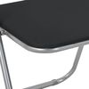 vidaXL Chaise pliante 8 pcs Noir et gris 48 x 43,5 x 81 cm Simili cuir