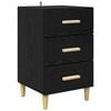 vidaXL Cabinet de chevet Ch&ecirc;ne noir 40 x 40 x 66 cm Bois d'ing&eacute;nierie