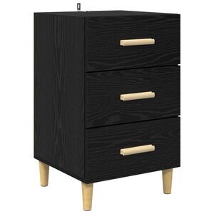 vidaXL Cabinet de chevet Ch&ecirc;ne noir 40 x 40 x 66 cm Bois d'ing&eacute;nierie