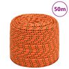 vidaXL Corde de bateau Orange 6 mm 50 m Polypropyl&egrave;ne