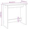 vidaXL Bureau Blanc 80x40x75 cm Bois d'ing&eacute;nierie