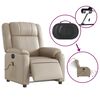 vidaXL Fauteuil de massage inclinable &eacute;lectrique cappuccino similicuir