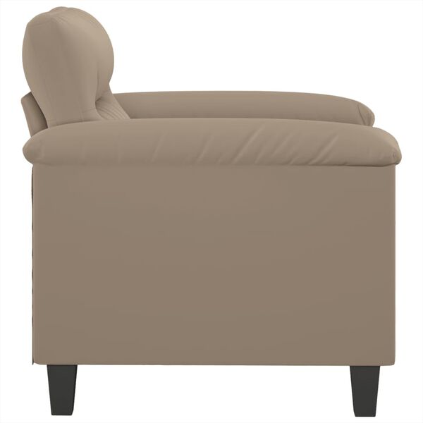 vidaXL Chaise de canapé Taupe 60 cm Tissu microfibre