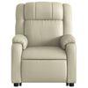 vidaXL Fauteuil inclinable &eacute;lectrique cr&egrave;me similicuir