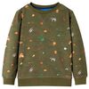 Sweatshirt pour enfants kaki 116