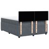 vidaXL Sommier &agrave; lattes de lit et matelas Gris fonc&eacute; 140x190cm Velours