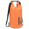 vidaXL Sac sec avec fermeture &eacute;clair Orange 30 L PVC