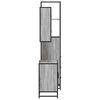 vidaXL Ensemble de meubles de salle de bain 3 pcs Sonoma gris