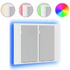 vidaXL Armoire salle de bain &agrave; miroir LED Blanc 60x12x45 cm Acrylique