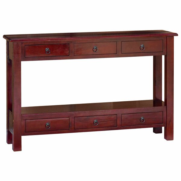 vidaXL Table console Marron 115 x 32 x 75,5 cm Bois de Mahogany Massif