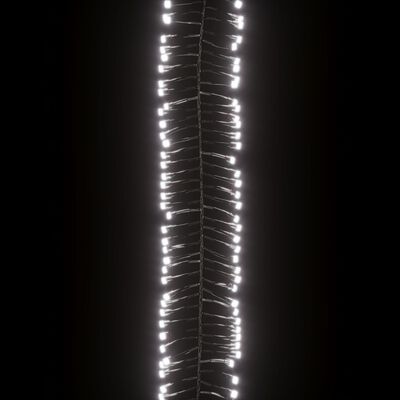 vidaXL Guirlande lumineuse à LED groupées 2000 LED Blanc froid 17m PVC
