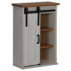 VidaXL Armoire suspendue HALDEN porte coulissante blanc 49x22,5x70 cm
